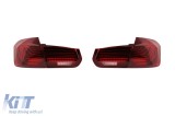 Stopuri LED tip CSL potrivite pentru BMW Seria 3 F30 2013-2018 cu baza rosie si fumurie, stanga si dreapta Performance AutoTuning