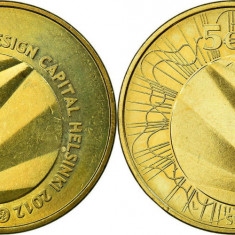 Finlanda moneda comemorativa 5 euro 2012 - Helsinki Capitala designului - UNC