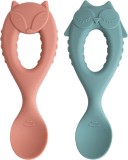 Set lingurite din silicon - Bufnita vulpita, Tidy Tot