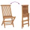 Set de masa pentru gradina Maro Lemn Teak Solid - 5