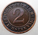 2.677 GERMANIA WEIMAR 2 REICHSPFENNIG 1936 F