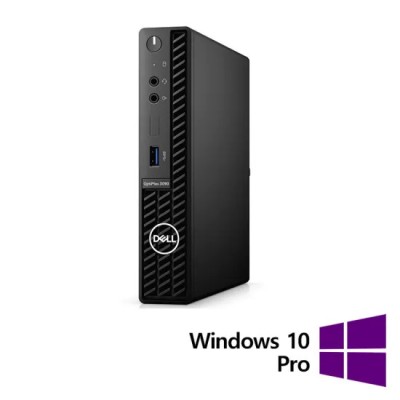 Calculator Refurbished DELL OptiPlex 3090 Mini, Intel Core i3-10105T 3.00 - 3.90GHz, 8GB DDR4, 256GB SSD + Windows 10 Pro foto