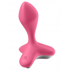 Vibrator Anal Game Changer 12 Moduri de Vibratii Super Puternice Silicon USB Roz 11.5