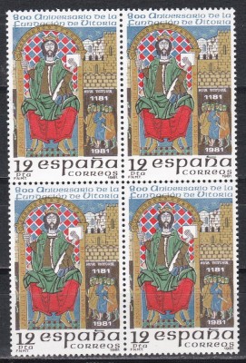 Spania 1981 - Vitoria - Aniversarea de 800 de ani, MNH foto