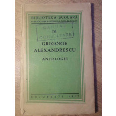 GRIGORIE ALEXANDRESCU ANTOLOGIE-GRIGORIE ALEXANDRESCU