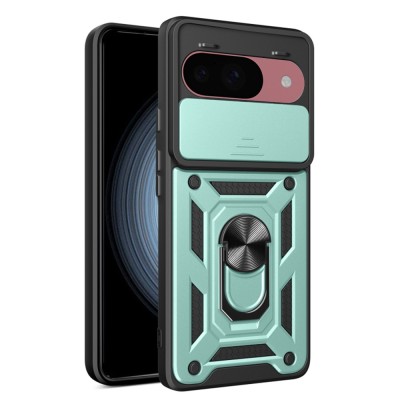 Husa Google Pixel 9 protectie camera Techsuit CamShield Series, verde foto
