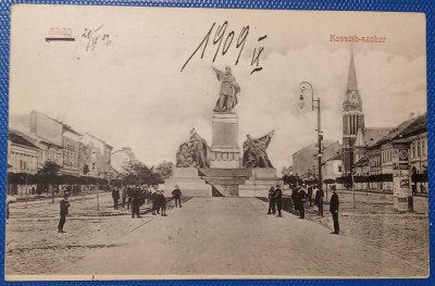 1909 - Arad, statuia Kossuth (jud.Arad) foto