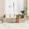 VidaXL Set de masă pentru grădină 5 pcs Bej și crem 100 x 55 x 73 cm 3349896