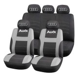 Set Huse Scaune Universale HLX2 Compatibile cu Audi &ndash; Negru/Gri