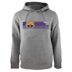 FC Barcelona hanorac de bărbați cu glugă Fast Grey - M