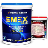Pachet Vopsea Epoxidica Emulsionata Pardoseli &ldquo;Emex Deck&rdquo; - Negru - Bid. 4 Kg + Intaritor - Bid. 4 Kg