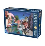 Cumpara ieftin Puzzle adulti D-Toys Peisaje de zi - Burano, Italia, 1000 piese