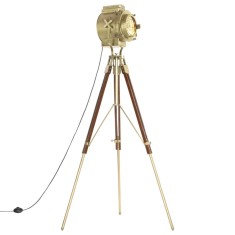 vidaXL Lampă de podea cu trepied, 193 cm, lemn masiv de mango