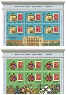 ROMANIA 2023 - Regele Ferdinand I, 100 de ani/set complet-minicoli MNH (2 imagini) foto