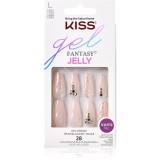 KISS Gel Fantasy Jelly unghii artificiale Jelly Juice 28 buc