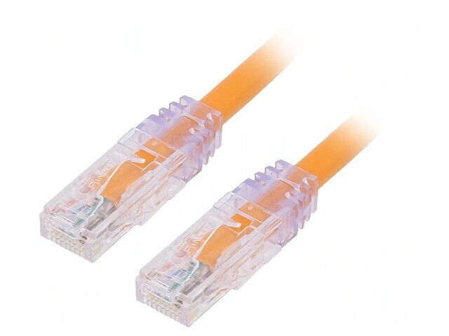 Patch Cord U/UTP Cat6a PVC Portocaliu 0.5m