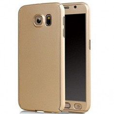 Husa FullBody Elegance Luxury Gold pentru Samsung Galaxy S6 acoperire completa