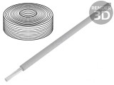 Cablu litat PVC gri 10m 60V 0,04mm2