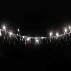 Ghirlanda LED 50 turturi, lumina alb rece, 230V, 2.5 m, interior/exterior foto