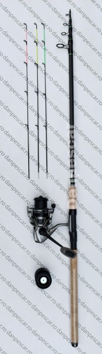 SET FEEDER Lanseta Robinhan Harrier Tele Ultra SLIM 3m Mulinetă PRO FL LA4000
