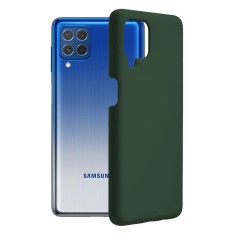 Husa Samsung Galaxy M62 F62 Techsuit Soft Edge Silicone, verde inchis
