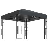 Cumpara ieftin Pavilion cu sir de lumini LED, antracit, 3x3 m
