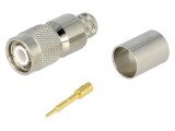 Mufă TNC Tată Drept 50&Omega; Aurită pentru Cablu PTFE