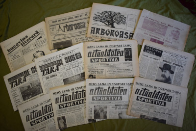 lot 58 ziare si reviste Bucovina, inceputul anilor 90 Suceava si 1971 foto