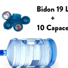 Bidon apa 19L + 10 Capace