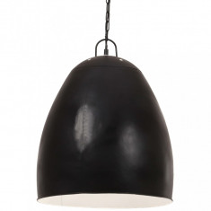 Lampa suspendata industriala, negru, 42 cm, rotund, 25 W, E27 GartenMobel Dekor
