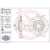 Set disc frana Audi 100 C4 12.90-11.94, A4 B5 (8d2) 11.94-12.01, A4 B6 (8e2) 11.00-12.05, A4 B6 Avant (8e5) 02.00-12.05, A4 B6 Convertible (8h7) 01.0, BREMBO