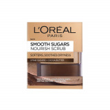 Exfoliant cu Zahar Ten Uscat L&#039;Oreal Paris Smooth Sugars, 50 ml, Scrub Exfoliant pentru Ten Uscat, Exfoliant pentru Piele Uscata, Exfoliant Hranitor,