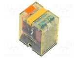 Releu electromagnetic IDEC 4PDT 220V AC 6A montare soclu