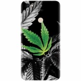 Husa silicon pentru Xiaomi Redmi Note 5A, Trippy Pot Leaf Green