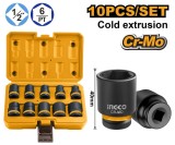 Cumpara ieftin Trusa chei Tubulare IMPACT 1/2 10 bucati 10-24mm, Ingco HKISSD12101
