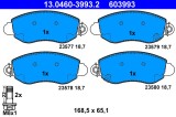 ATE 13.0460-3993.2 set placute frana,frana disc
