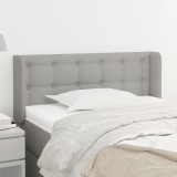 Gossi tablie de pat cu aripioare gri deschis 83x16x78/88 cm textil