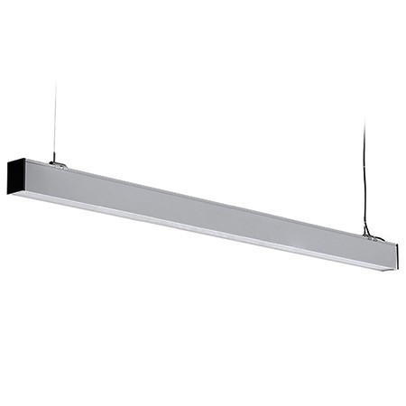 Corp iluminat liniar 120cm 40W 4000K alb neutru - argintiu