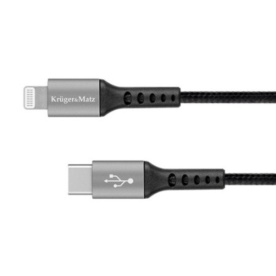 CABLU USB TIP C - LIGHTNING C94 MFI 1M KRUGER&amp;amp;MATZ foto