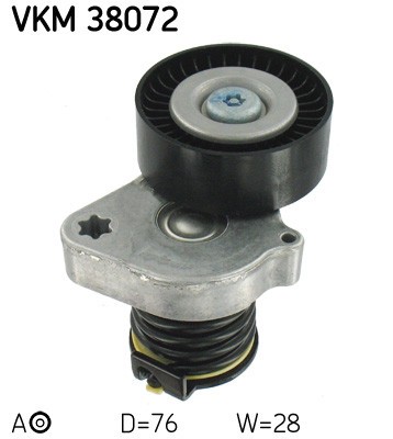 SKF VKM 38072 rola intinzator,curea transmisie foto