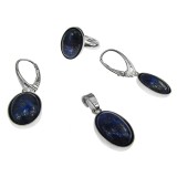 Cumpara ieftin Set argint cu lapis lazuli natural 14x10 MM