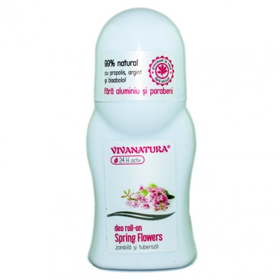 DEO ROLL-ON SPRING FLOWERS 50ml VIVA NATURA foto