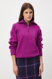 Medicine pulover culoarea violet, cu turtleneck