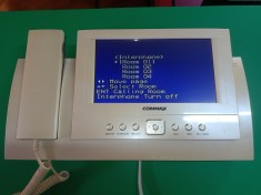 Videointerfon de interior Commax CAV-72B, 7 inch, 128 imagini, aparent foto
