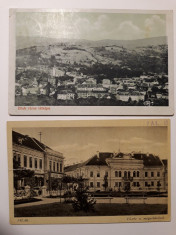 ZALAU - CARTI POSTALE ILUSTRATE VECHI - PERIOADA INTERBELICA- LOT 2 BUC foto