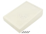 Carcasă desktop gri deschis 134x189x54.6mm ABS