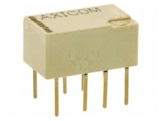 Releu electromagnetic DPDT 5VDC 2A 0,5A/125VAC