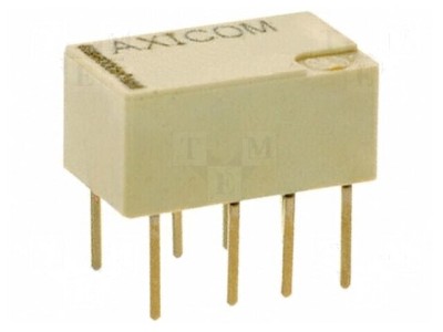 Releu electromagnetic DPDT 5VDC 2A 0,5A/125VAC foto