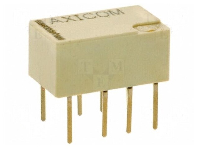 Releu electromagnetic DPDT 5VDC 2A 0,5A/125VAC