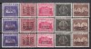 ROMANIA 1941 LP 143 LP 143 I LP 143 II FUNDATIA CAROL I +SUPRATIPAR CERNAUTI+SUPRATIPAR CHISINAU SERII COMPLETE SARNIERA, Nestampilat